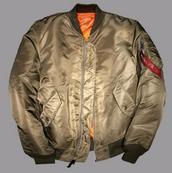 View Item Alpha Industries MA-1 MA1 MA 1 Jacket Fawn Stratos 
